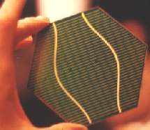 Hexagon cell with sinus busbars