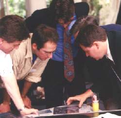 Michael showing a grain-grid cell